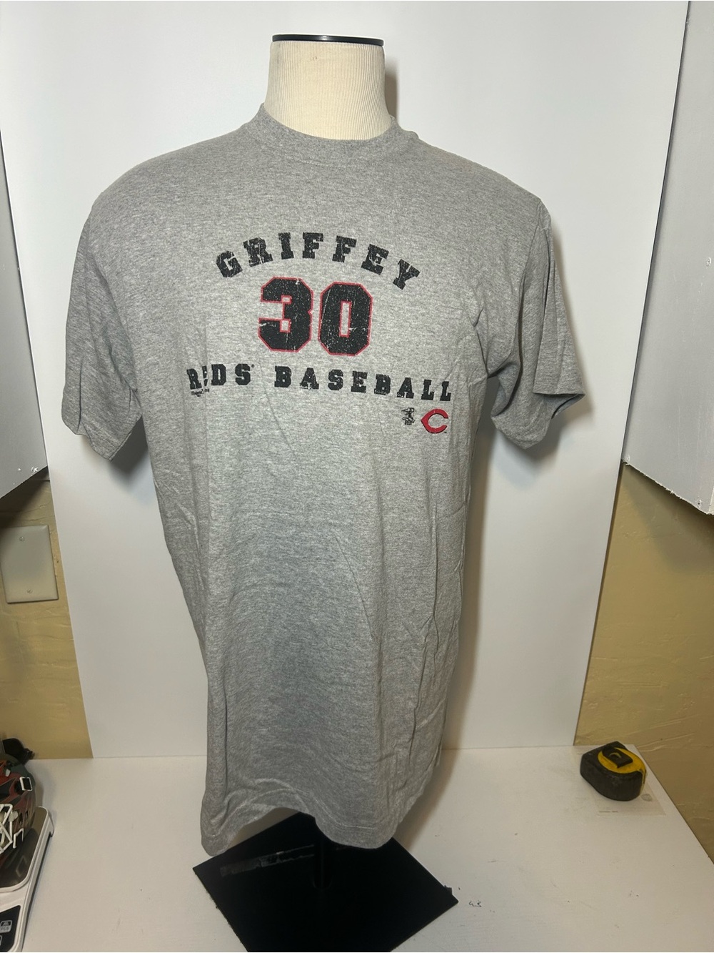 Gray Griffey #30 Reds Baseball Crew Neck T-Shirt Y2K 2000